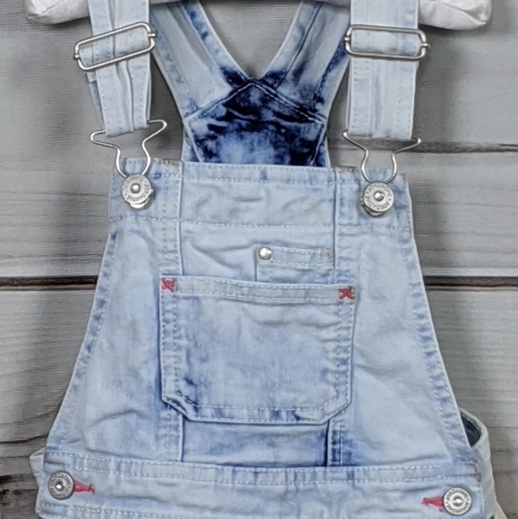 Vtg GIRL'S JORDACHE Denim and Floral Dress - Picture 10 of 15